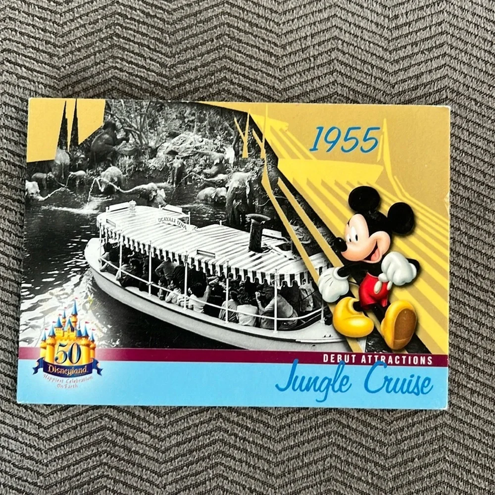 Disneyland 50th anniversay card 1955 Jungle Cruise